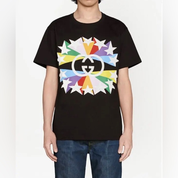 Gucci Interlocking G Star Burst print T-shirt - Picture 1 of 5